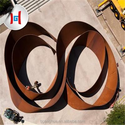 China Railway Newcomer Most Popular Modern Garden Decor Design Use Corten Steel Material for sale