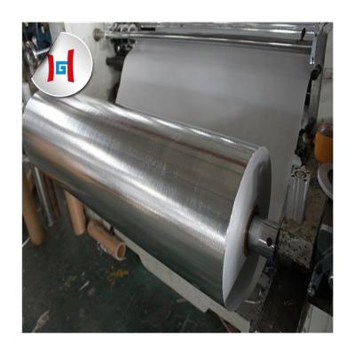 China Wrapping Quality Double Side Aluminum Foil Head Material Coated Woven Fabric for sale