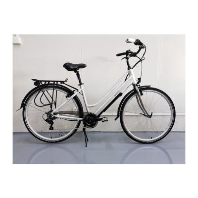 China \Portable Lightweight Classic Silver 700c City Road Ebike City Electric Bicycle for sale