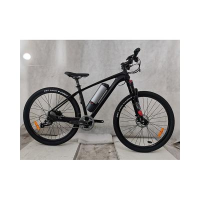 China Aluminum alloy 27.5inch lithium battery fiber delivery mountain city bike electric bicycle carbon black low price good quality 20*2.6