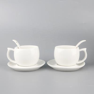 China Viable European Style Coffee Cup Set Bone China Coffee Cup Creative Ceramic Coffee Cup And Saucer for sale