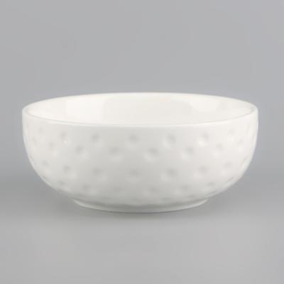 China Sustainable new arrive eco-friendly porcelain round dish for restaurant for sale