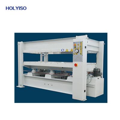 China Hydraulic Veneer Plywood Dryer Hot Press 100 Ton MDF Laminating Machine 2-2500x1300x42mm (Mylar Covered) for sale