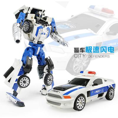 China Cartoon Toy 5 IN 1 Large Size 40CM Alloy Transformation Toy Boy Cool Robot Car Combination Action Number Motorcycle Aircraft Tank Model for sale