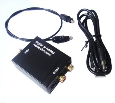 China Optical Digital Toslink SPDIF Coaxial To Analog L/R RCA Converter Audio Adapter AC002 for sale