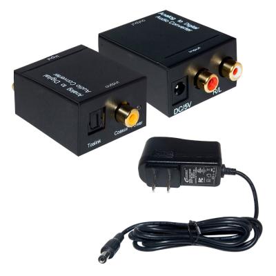 China L/R Analog to Digital SPDIF Coax Coax RCA and Toslink Optical Audio Converter AC005 for sale