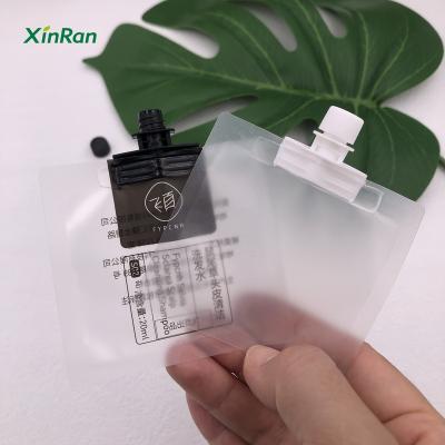 China Newest Customized Safety Matte Aluminum Foil Plastic Clear Small Spout Pouch Packaging For Cosmetic Bags for sale