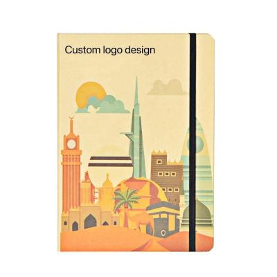 China Soft cover A5 Debossed Logo PU Leather Notebook with Elastic Ribbon Branded Design As Promotional Gift for sale