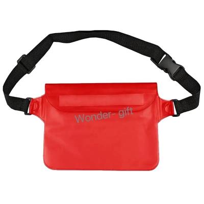 China Outdoor Custom Wholesale Water Proof Cute Travel Waist Bag IP8x Waterproof Pouch For Waist Waist Swimming Bag for sale