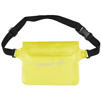 China Outdoor PVC Waist Bag Waterproof Waist Bag Swimming Outdoor Travel Bag Easy Grip Pocket for sale