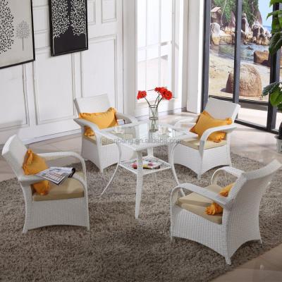 China Resin Stackable Home Outdoor Casual White Wicker Outdoor Patio Chairs Furniture for sale