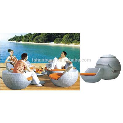 China Contemporary Egg Shaped Outdoor Furniture Outdoor Rattan Egg Chair for sale