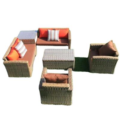 China Contemporary Modern Fancy Outdoor Wicker Furniture Rattan Garden Furniture Sofa Sets for sale