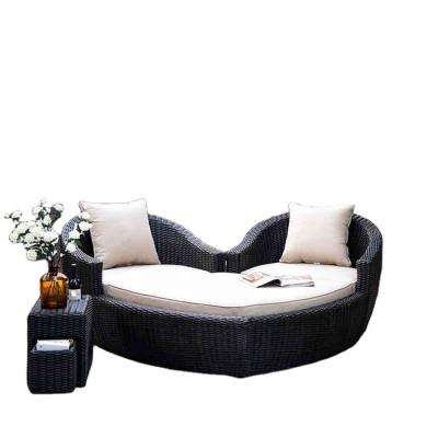 China Modern Outdoor Garden Apartment Moden Rattan Lovers Carefree Sofa for sale