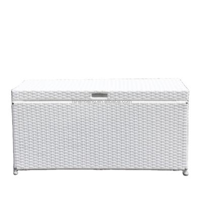 China Modern Plastic Rattan Garden Cushion Waterproof Outdoor Storage Box for sale