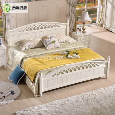 China Latest Modern Bedroom Furniture Designs Simple Design White Wood Bedroom Furniture for sale