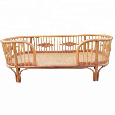 China New Design Contemporary Bedroom Furniture Kids Bed Rattan Baby Crib Size Can Be Customized for sale