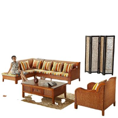 China (Others)Adjustable High Quality Indoor Vintage Rattan Furniture For Living Room for sale