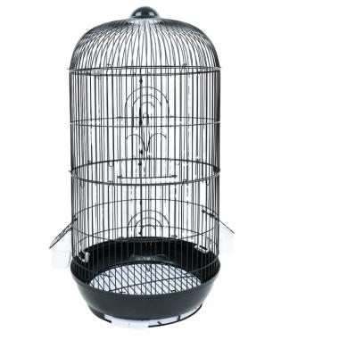 China Breathable Iron Bird Cage With Play Top And Roll Stand for sale