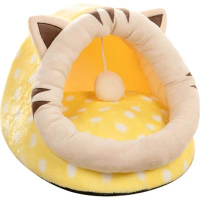 China High Quality Warm Fabric Pet Bed Customized Cheap Pet Dog Beds Round Hand Wash Cat Cat Round Pet Bed for sale