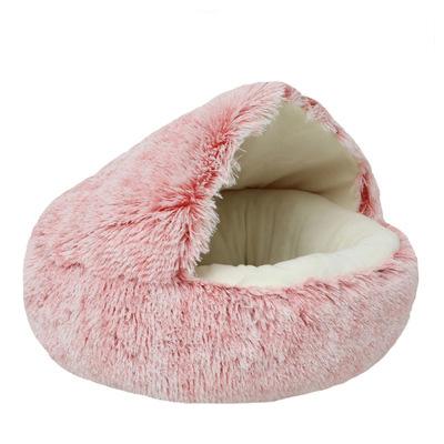 China Mechanical Wash 2021 New Style Pet Beds For Cats And Dogs Caved Shape Winter Warm Comfortable Pet Bed for sale