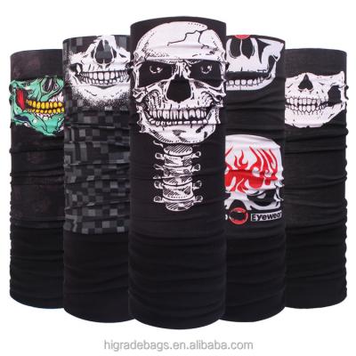 China LATEST FASHION multifunctional black tube skull fleece bandana multifunctional multifunctional scarf headwear for sale