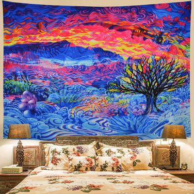 China Beautiful Decoraion Bohemian Trippy Tapestry Psychedelic Hippie Art Print Abstract Tapiz Wall Hanging Tapestries Beautiful Decoraion Mandala Custom 3D for sale