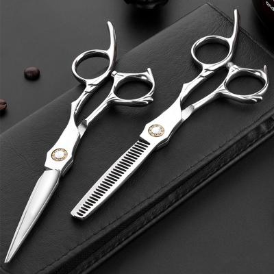 China JINYINGDE Professional High Quality Stainless Steel Thinning Scissors 6 Inch Barber Hair Thinning Shear Cutting Scissors for sale