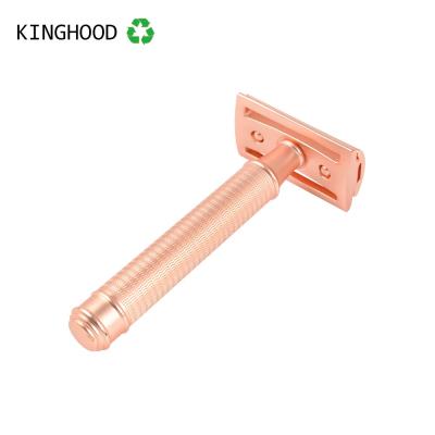 China Eco Friendly Reusable Twin Blade Vintage Double Edge Blades Safety Shaving Razors for sale