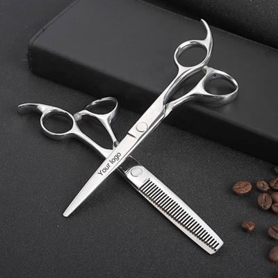 China Classic 440C High Carbon Professional Dragon Barber Scissors For Mens Thinning Scissors for sale