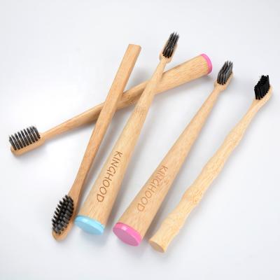 China Reusable Wholesale Private Label Handle Biodegradable Tapered Bamboo Toothbrush for sale