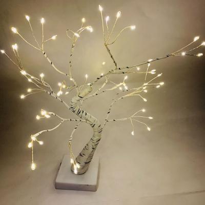 China Decoration Light Plant Type New 24 Led Tree Light With Battery Indoor Led Christmas Night Lights USB Holiday Lights for sale