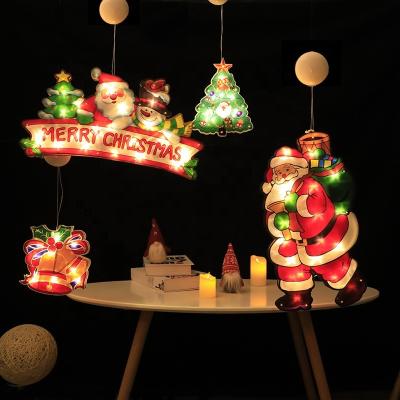 China Led Tree Light New Product Christmas Tree Festival Hallows Decorative Outdoor Waterproof LED Sucker Window Hanging Light for sale