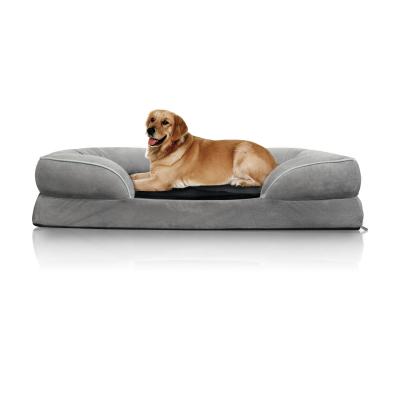 China Cooling Traditional Sofa Memory Foam Pet Dog Bed Mattress With Removable Cover for sale