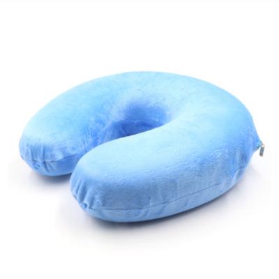 China Anti-Static Different Colors Memory Foam Travel U-Shape Car Neck Pillow For Adults Neck Support And Release Pain Airport for sale