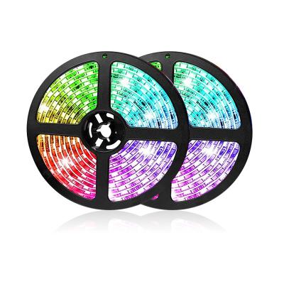 China Indoor Lighting High Bright Flexible LED Strip RGB IC DC 24V CRI90+ 10mm 60leds/m SMD5050 for sale