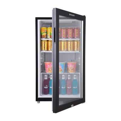 China New Condition COMPRESSOR Beverage Cold Bar Cabinet Glass Door Fridge Refrigerator for sale