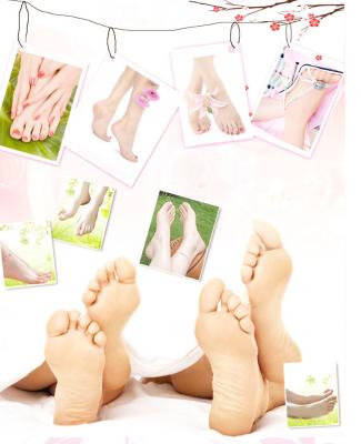 China Exfoliator GMP &ISO Factory OEM Private Label Peeling Exfiloating Noursing Foot Mask for sale