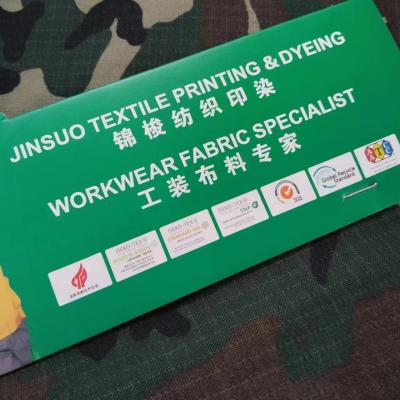 China Direct from Jinsuo Woven Nylon Cotton Ribstop Forest Printing with Special Finish for sale