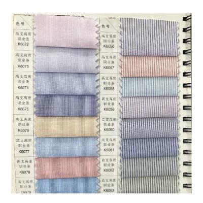 China Yarn Dye Stretch Creases Jacquard Heavyweight Fabric 80 20 Polycotton TC for Workwear for sale