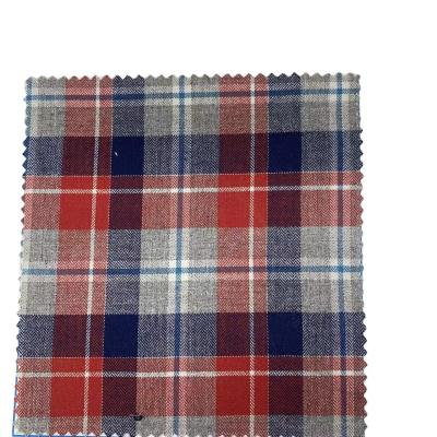 China Customised Design Highweight Breathable 100cotton Yarn Dyed Check Fabrics For t-shirt Memory for sale