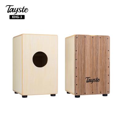 China Zebra China made Tayste box drum cajon with zebra wood and quality bag wholesale for sale