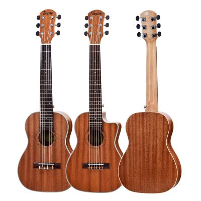 China Wholesale Sapele Musical Instrument Ukulele Guitar 6 String Guitarlele 30inch for sale