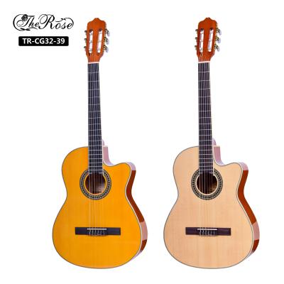 China Cheap Flawless Classic Fir Top 39 Inches For Beginner Classical Guitar for sale