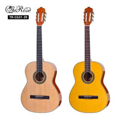 China Cheap high end hand made custom classical 39inch guitar from china wholesale flawless for sale