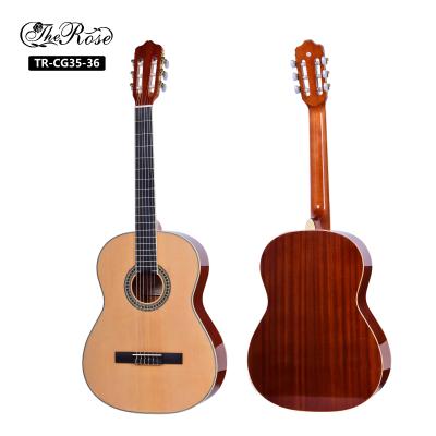 China Wholesale Price OEM Brand 6 Nylon String Guitar 36inch Flawless High Quality Stringed Classical Plywood Instrument Made in China for sale