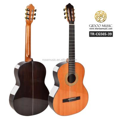 China Sale OEM Service High Quality Solid Strings Guitar Cedar 6 Classical Guitar for sale