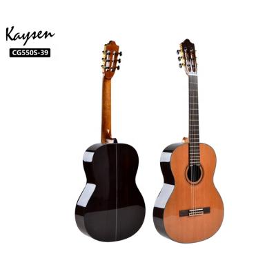 China Hot Selling Solid Cedar China Handmade 39 Inch Solid Wood Classical Guitar for sale