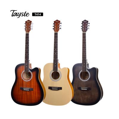 China Willow / Impeccable Professional Cheap Musical Instrument / Sapele Tayste Factory Chian Price 41 Inch Beginner Acoustic Guitar for sale