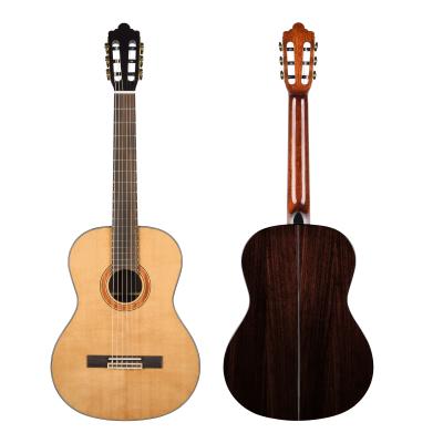 China Chinese factory 3/4 musical instrument guitar flawless solid 4/4 39 inch solid wood classical guitar for sale